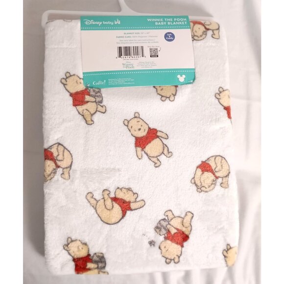 Disney Winnie the Pooh Baby Blanket Plush 30x40 Cozy Newborn Gift - Picture 2 of 5